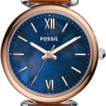 Fossil Women's Carlie Mini Quartz Stainless Steel Silver Watch